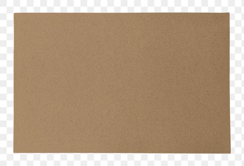 Brown rectangular png  badge sticker, transparent background
