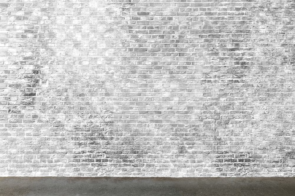 Wall png mockup, brick texture, transparent design