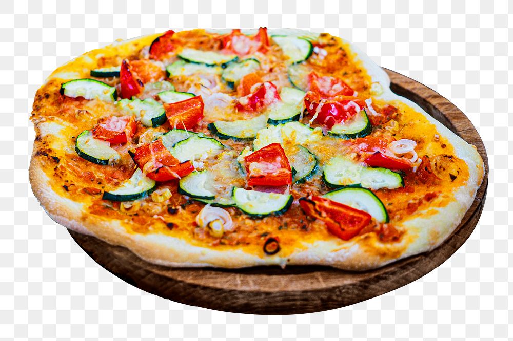 Italian pizza png sticker, transparent background