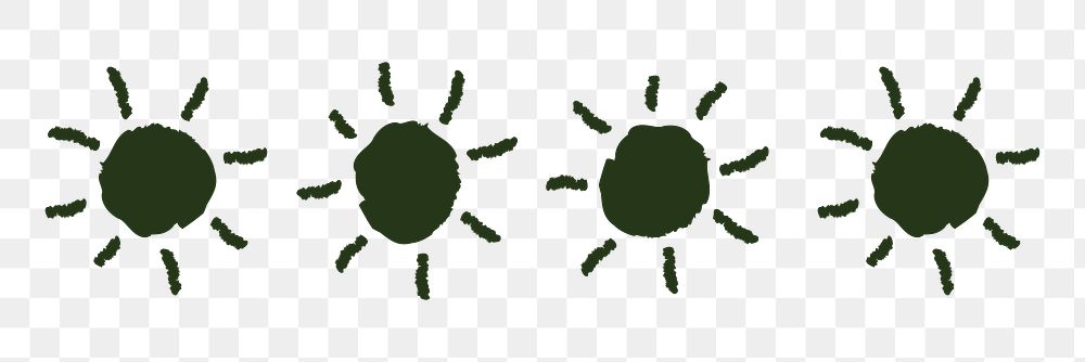 Sun png doodle weather sticker, transparent background