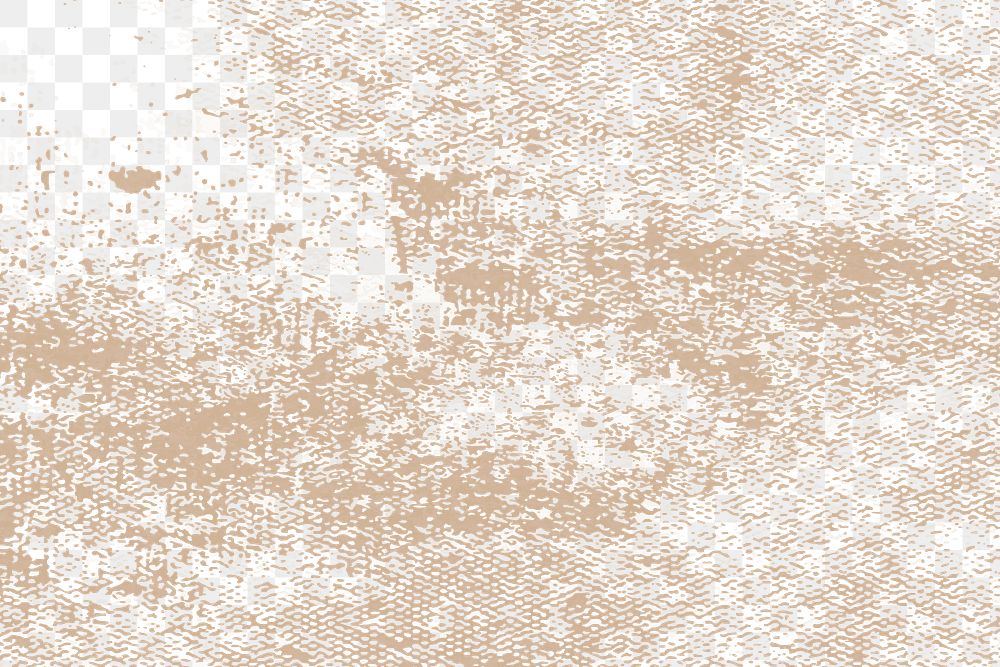 Png beige grunge texture overlay, transparent background