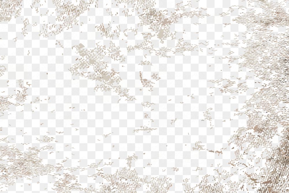 Grunge texture png overlay, transparent background