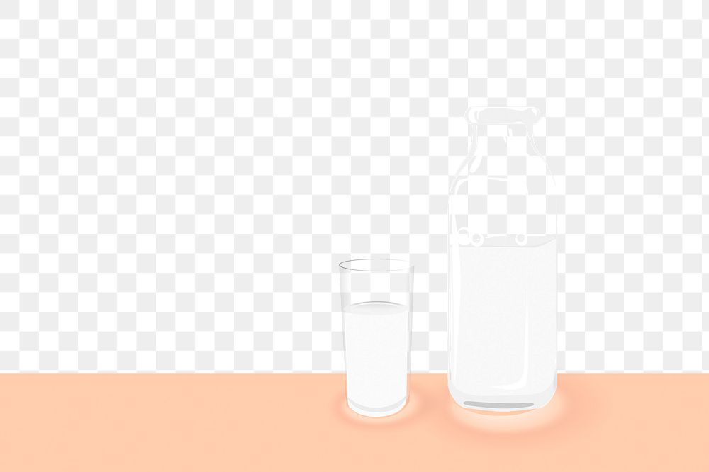Milk png illustration, transparent background. Free public domain CC0 image.
