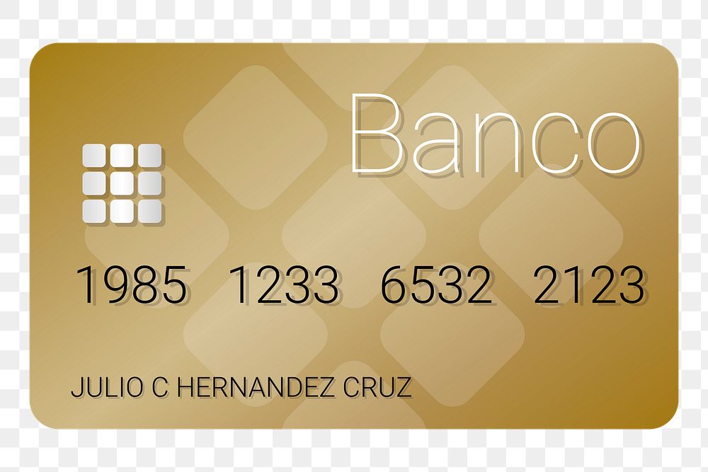 Credit card png illustration, transparent background. Free public domain CC0 image.