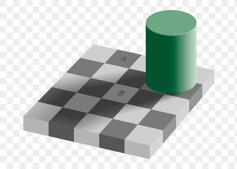Shadow illusion png illustration, transparent background. Free public domain CC0 image.