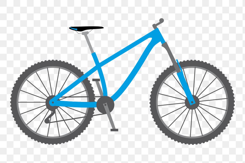 Bicycle png illustration, transparent background. Free public domain CC0 image.