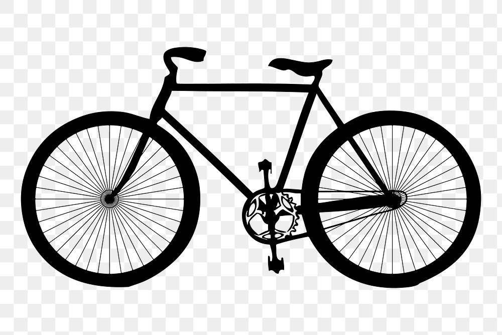 Bicycle png illustration, transparent background. Free public domain CC0 image.