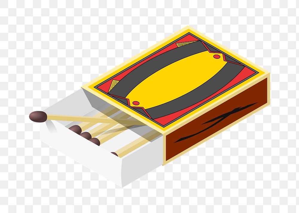 Match box png illustration, transparent background. Free public domain CC0 image.