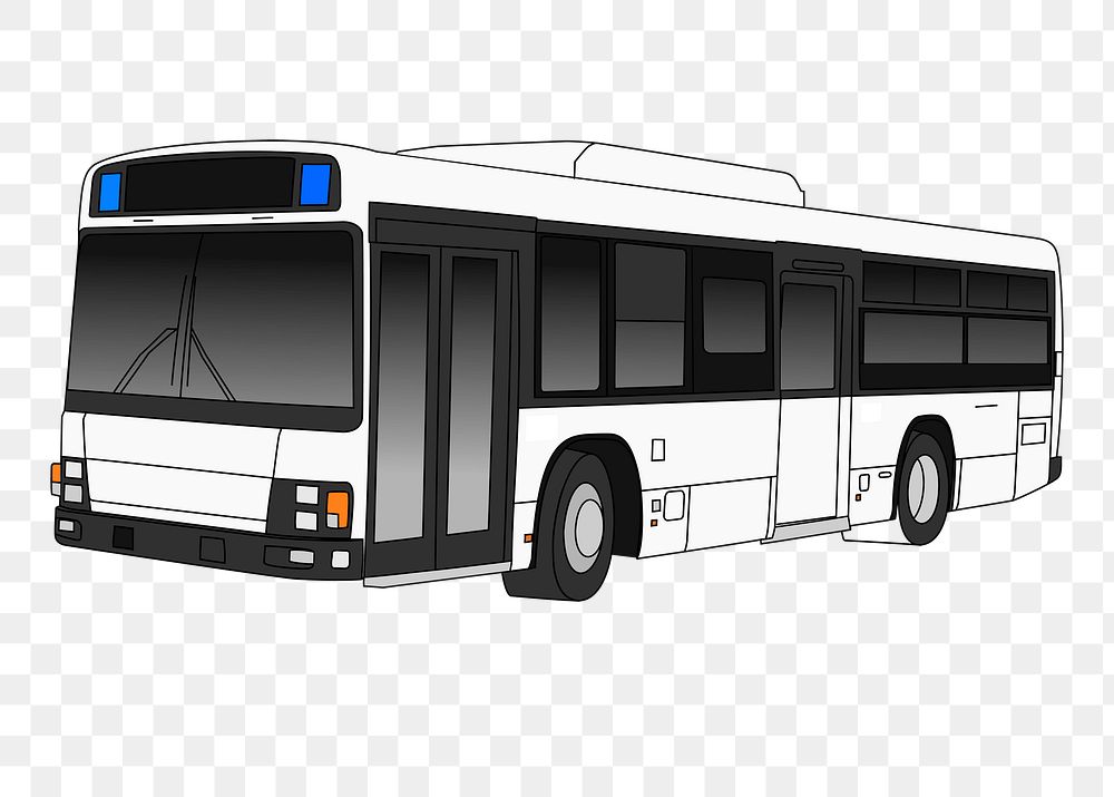 Bus png illustration, transparent background. Free public domain CC0 image.