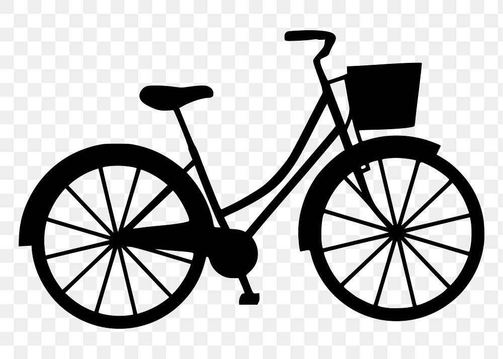 Bicycle png illustration, transparent background. Free public domain CC0 image.