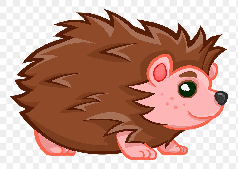 Porcupine png illustration, transparent background. Free public domain CC0 image.