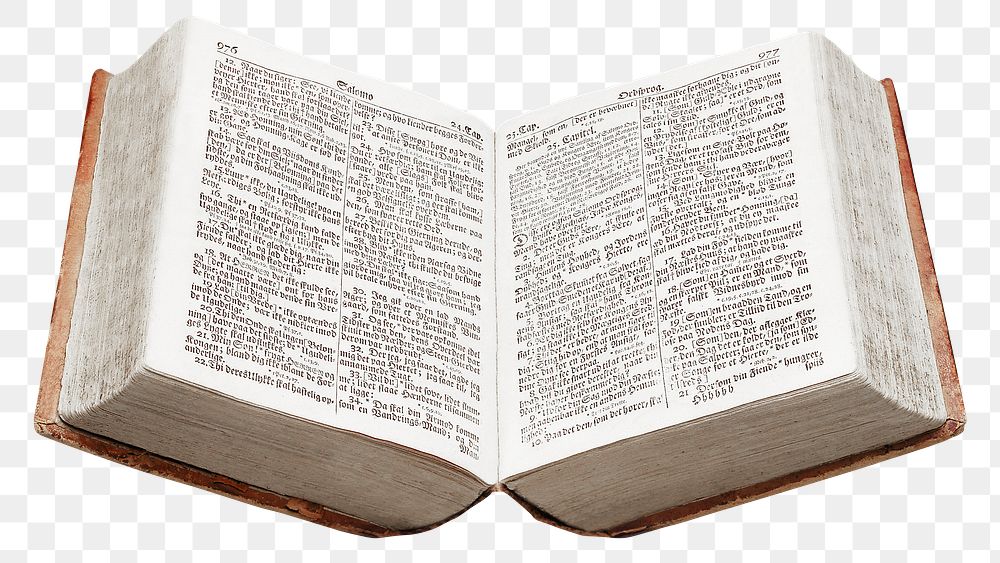 Bible png book sticker, transparent background