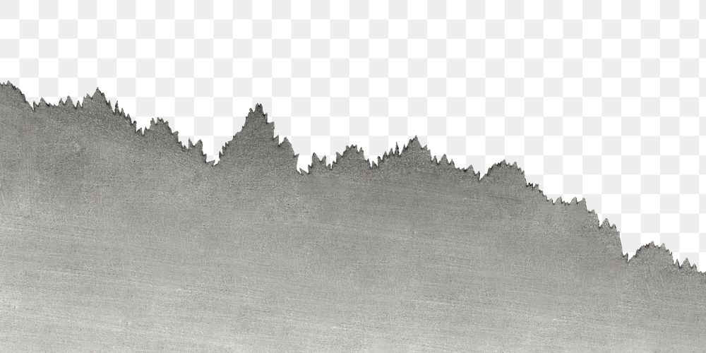 Mountain silhouette png on transparent background.    Remastered by rawpixel. 