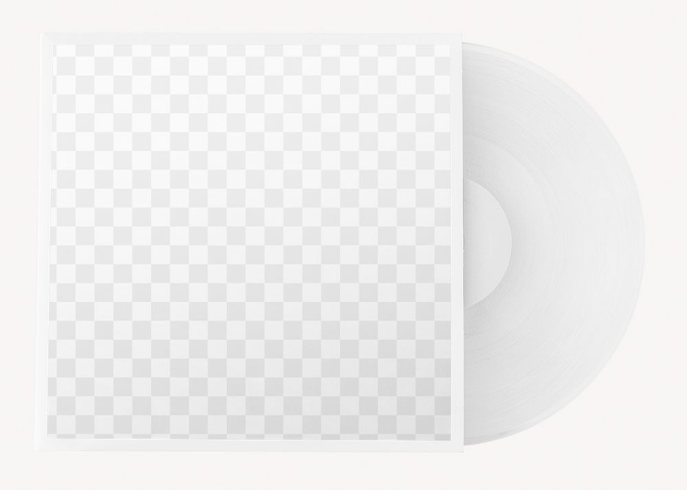 Vinyl record  png mockup, transparent design 