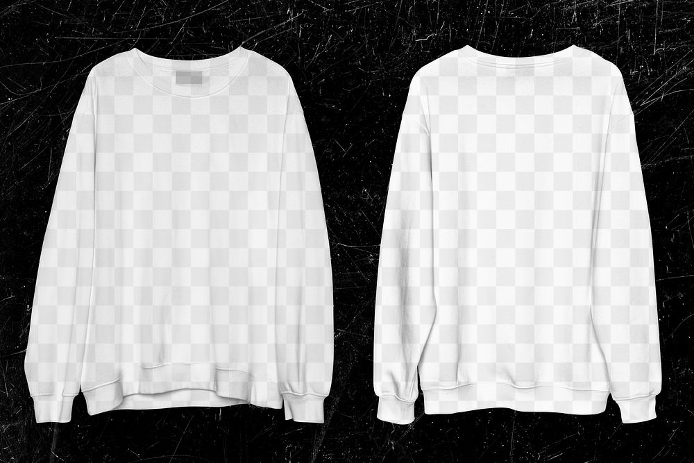 Sweater png transparent mockup, street fashion