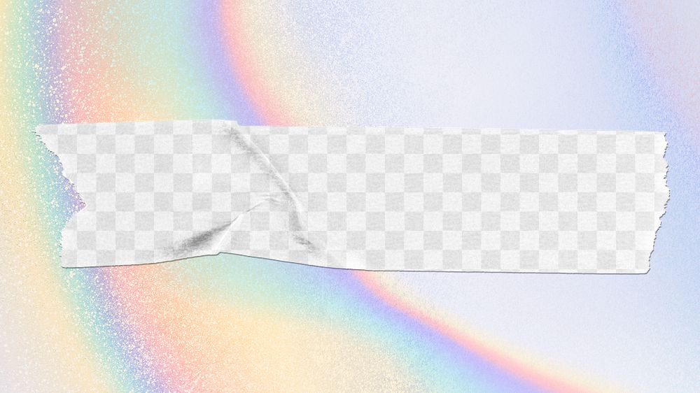 Washi tape png transparent mockup