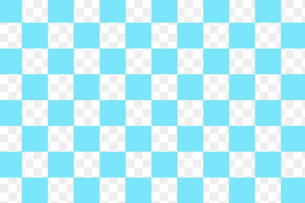 Png blue checkered pattern background, transparent design