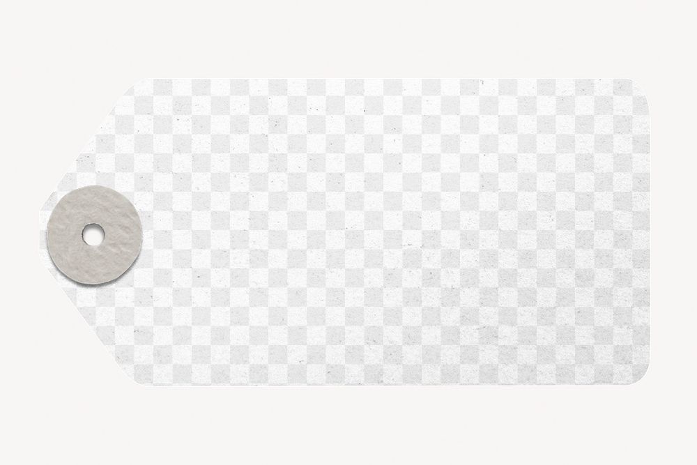 Clothing tag png transparent mockup