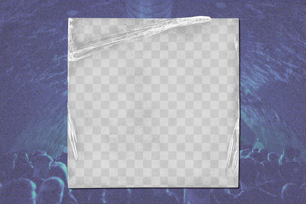 Plastic wrap png mockup, transparent design