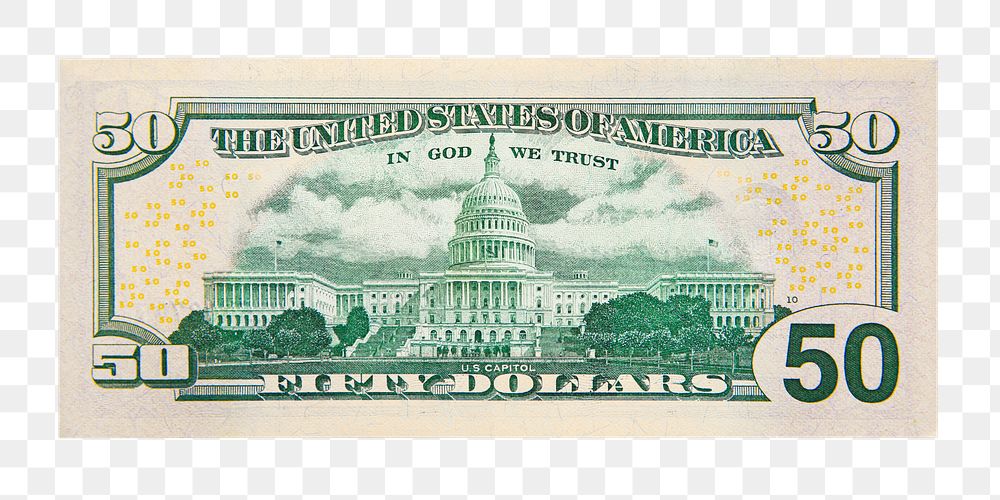 Dollar note png sticker, transparent background