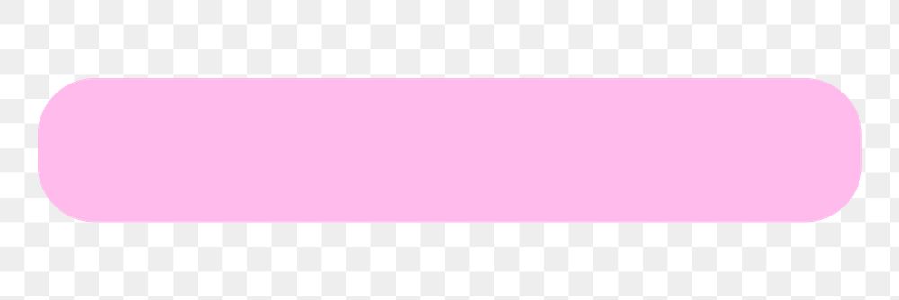 Pink divider png shape sticker, transparent background