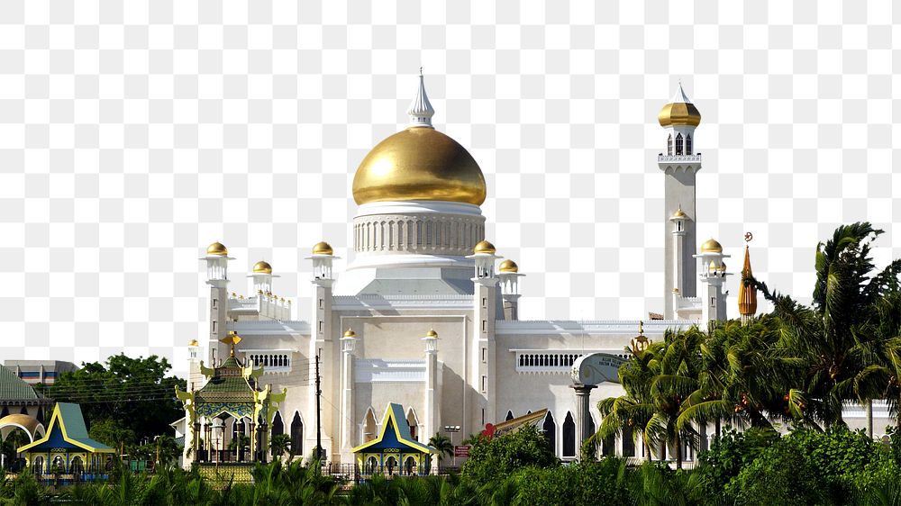 Mosque png border sticker, holy place, transparent background