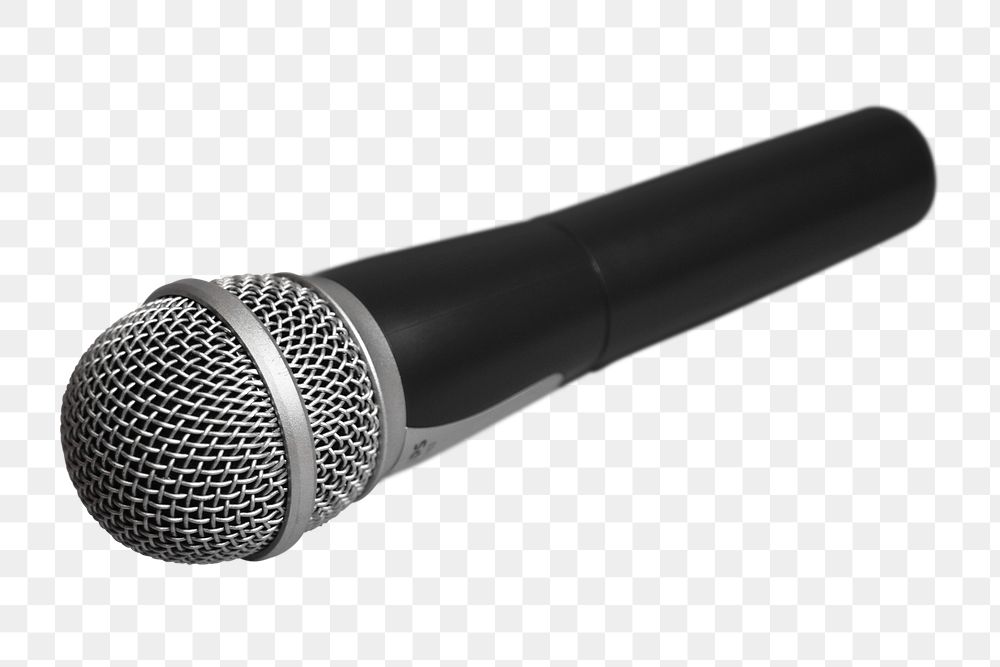 Microphone png sticker, transparent background