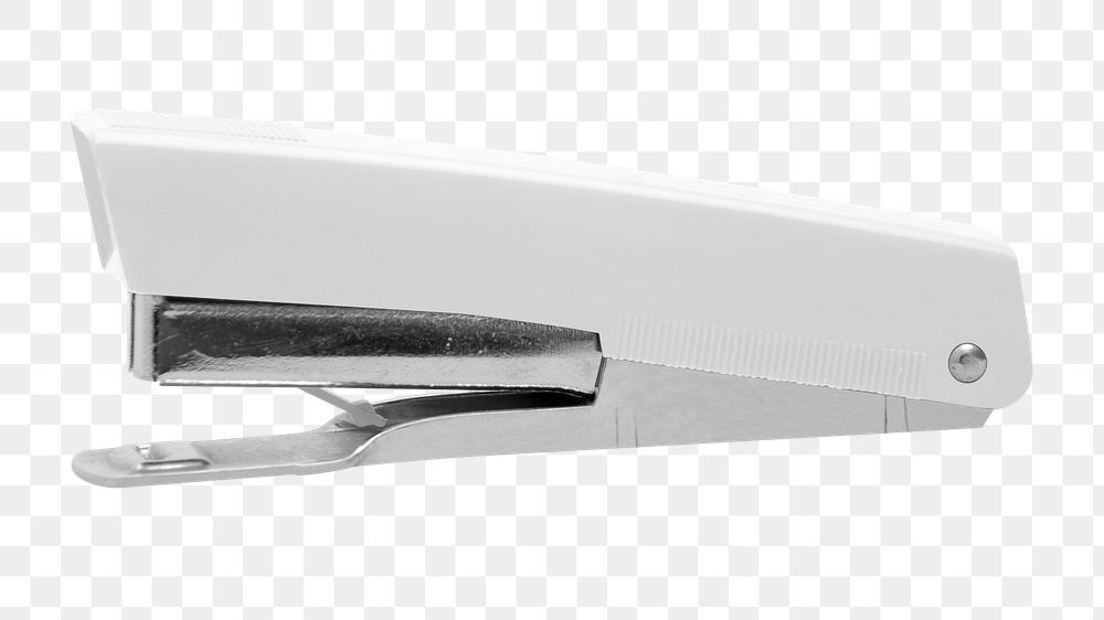 White stapler png sticker, transparent background