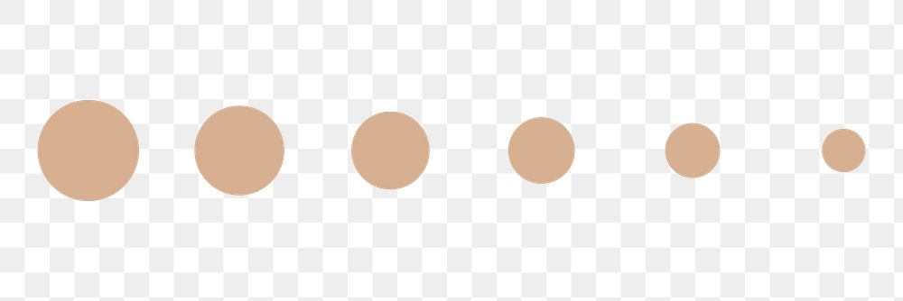 Beige circle divider png sticker, transparent background