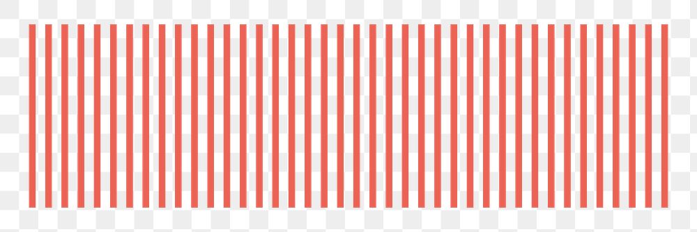Red lines divider png sticker, transparent background