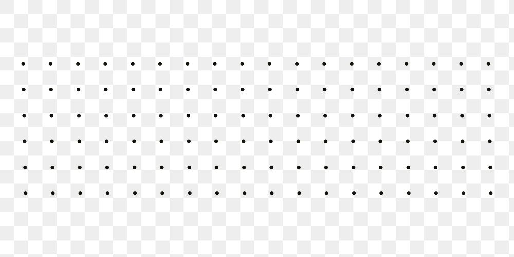 Black dots divider png sticker, transparent background