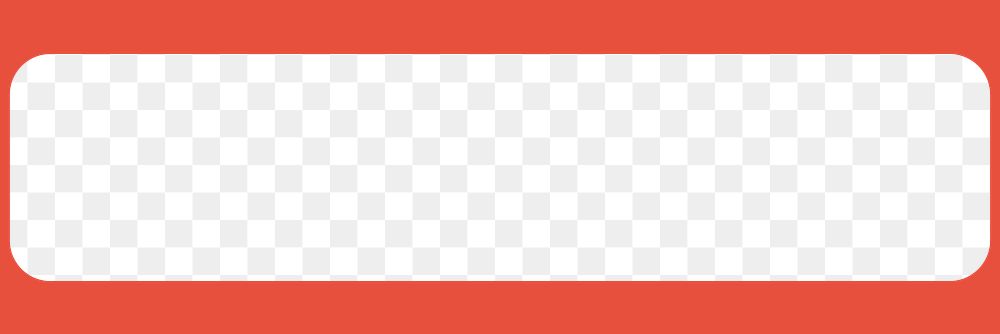 Red frame png, transparent background