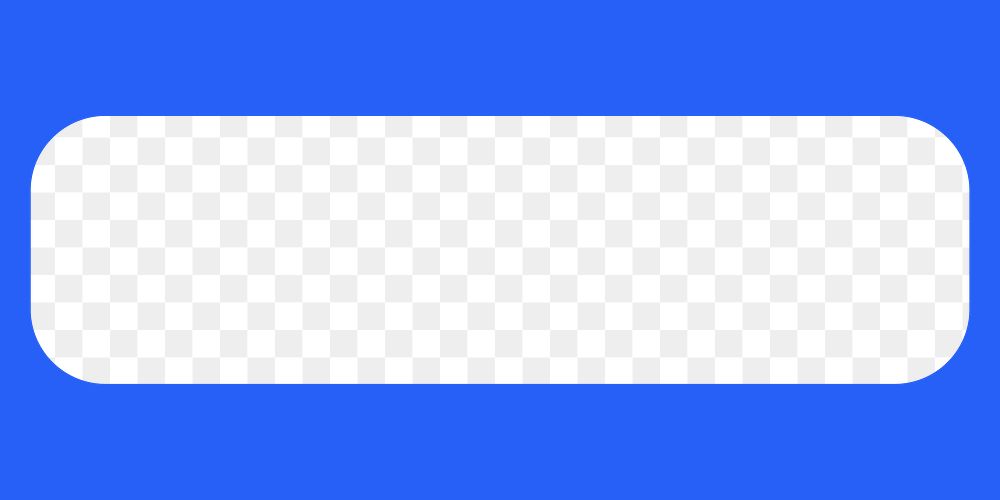 Blue rectangle png frame, transparent design