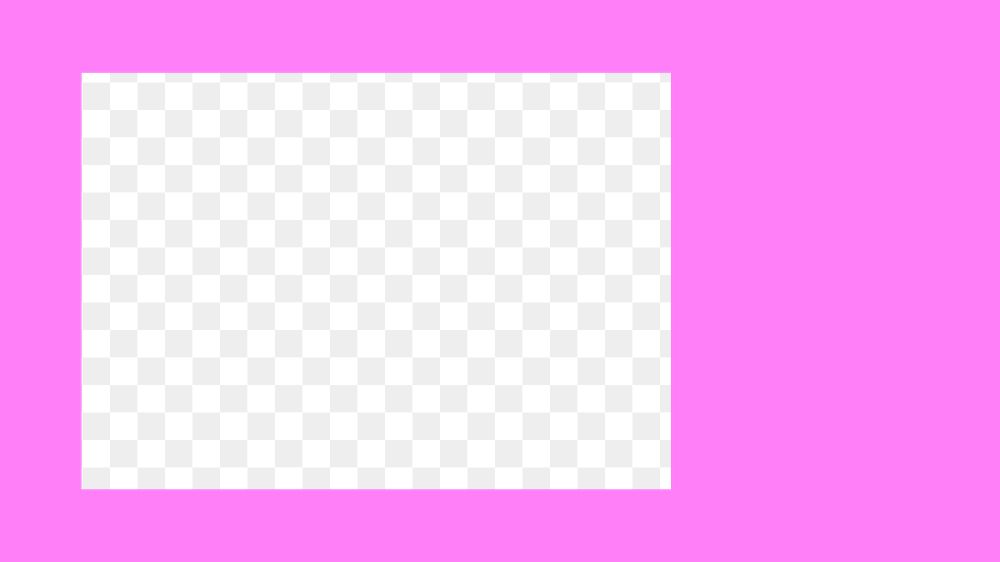 Pink rectangle png frame, transparent design