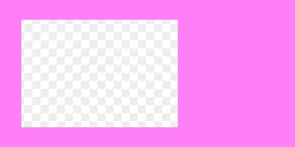 Pink rectangle png frame, transparent design