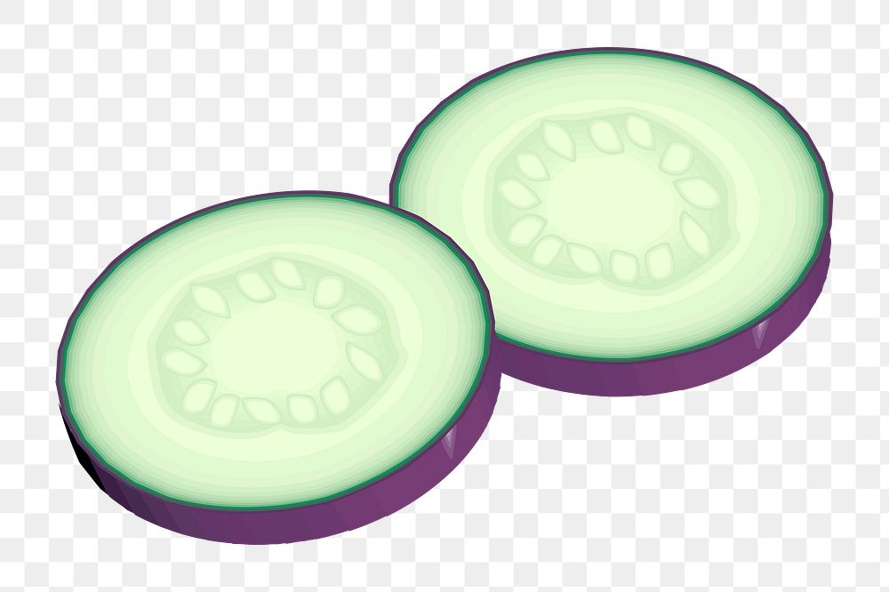 Eggplant  png clipart illustration, transparent background. Free public domain CC0 image.