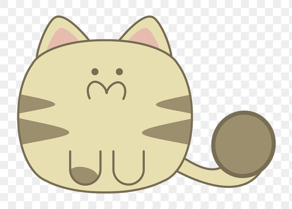 Cat png illustration, transparent background. Free public domain CC0 image.