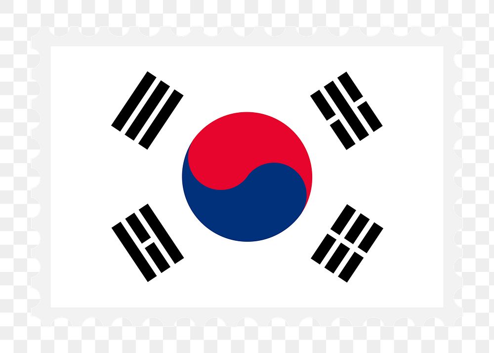 South Korean png illustration, transparent background. Free public domain CC0 image.