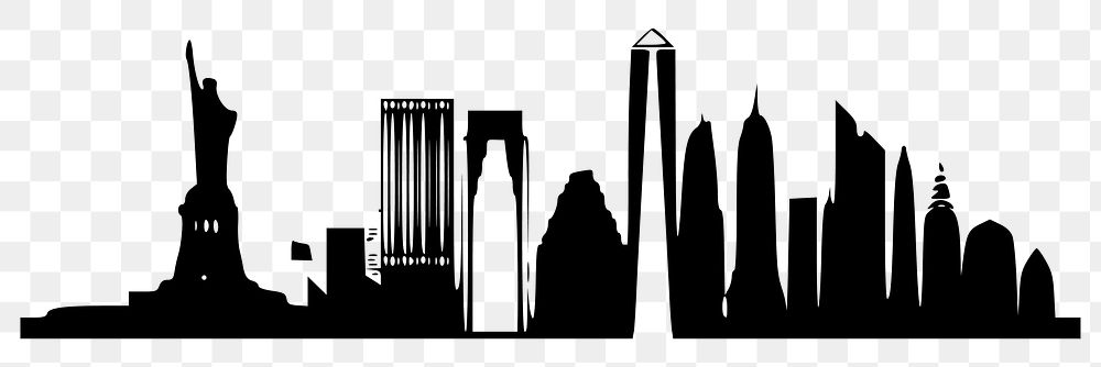 New York png illustration, transparent background. Free public domain CC0 image.