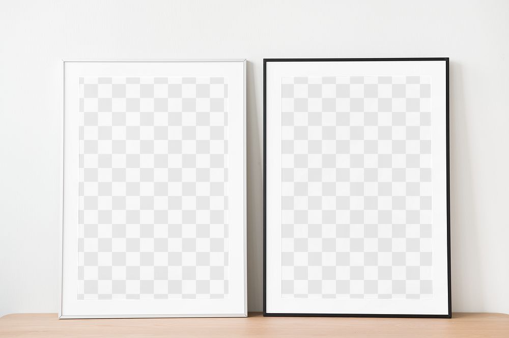 Minimal photo png frame mockup, transparent design