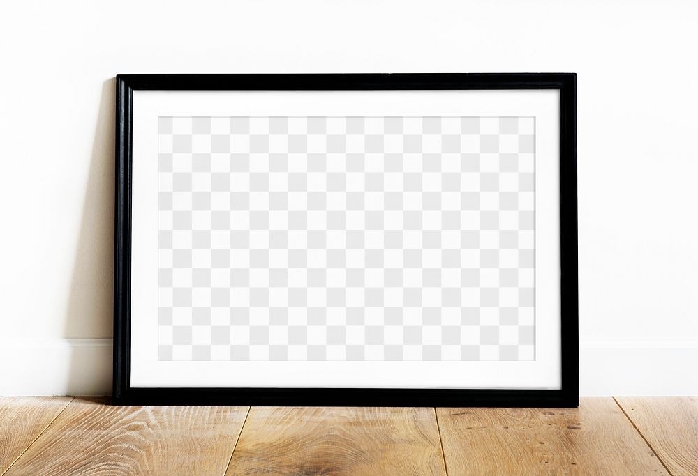 Minimal photo png frame mockup, transparent design