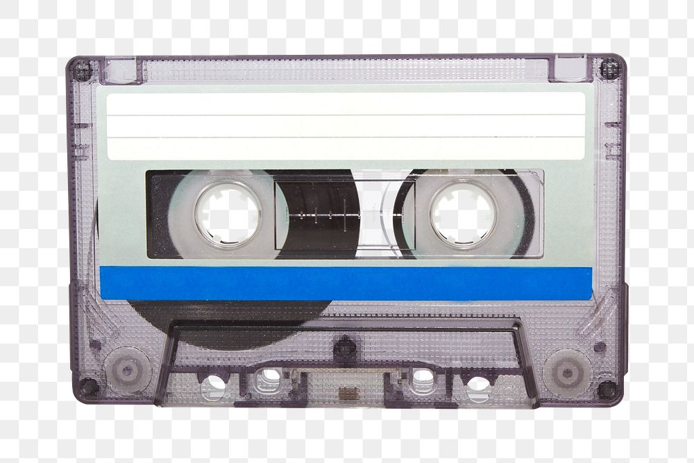 Retro cassette tape png sticker, transparent background
