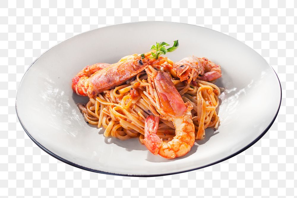 Italian pasta png sticker, transparent background