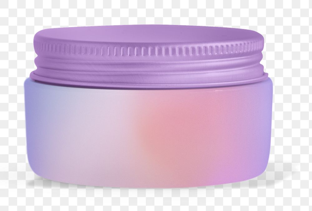 Skincare jar png sticker, transparent background