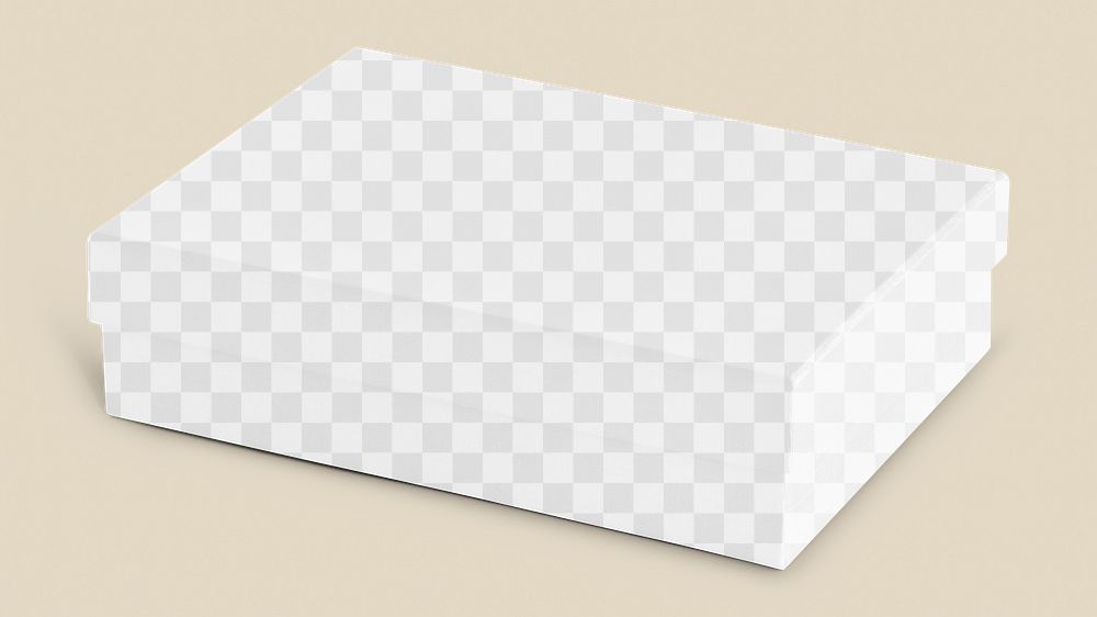 Gift box png transparent mockup