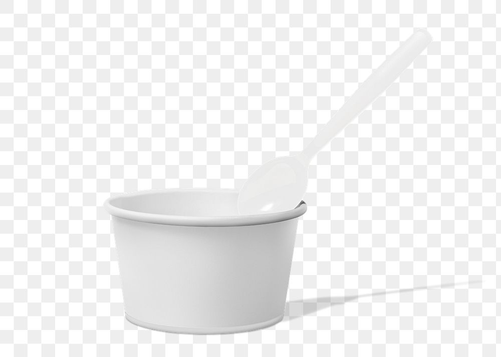 Paper bowl  png sticker, transparent background