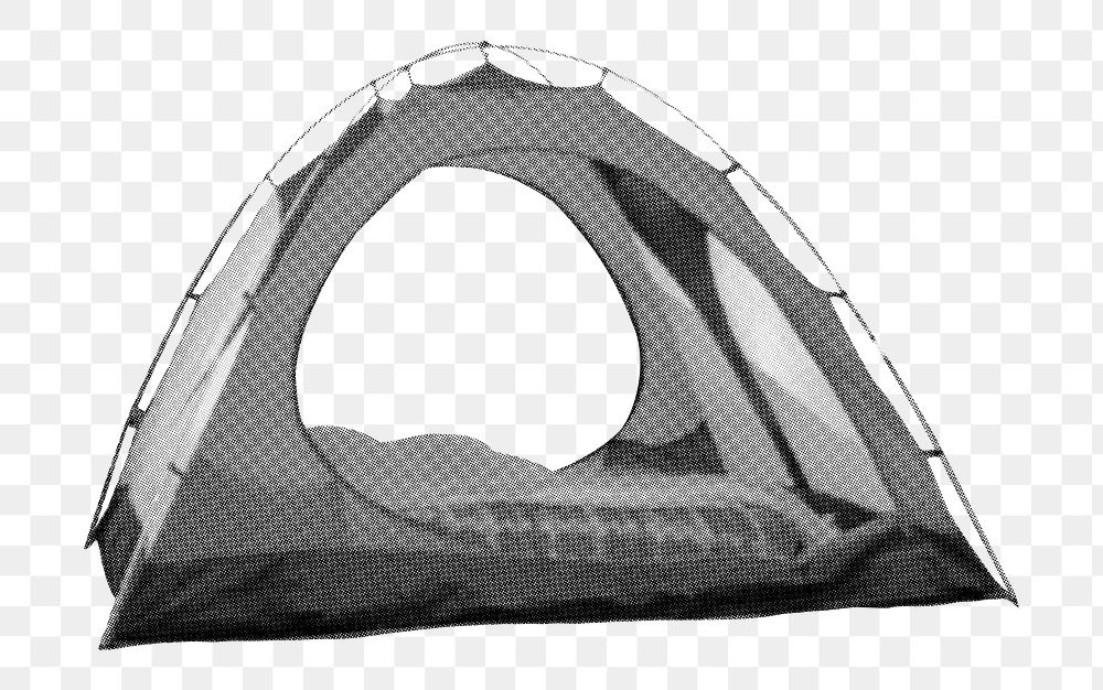 Camping tent png sticker, travel, hobby, transparent background