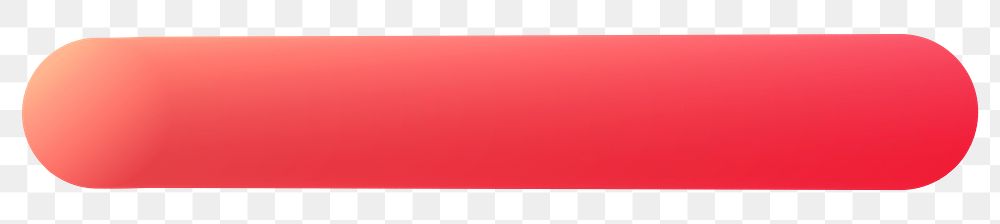 Red divider png 3D sticker, transparent background