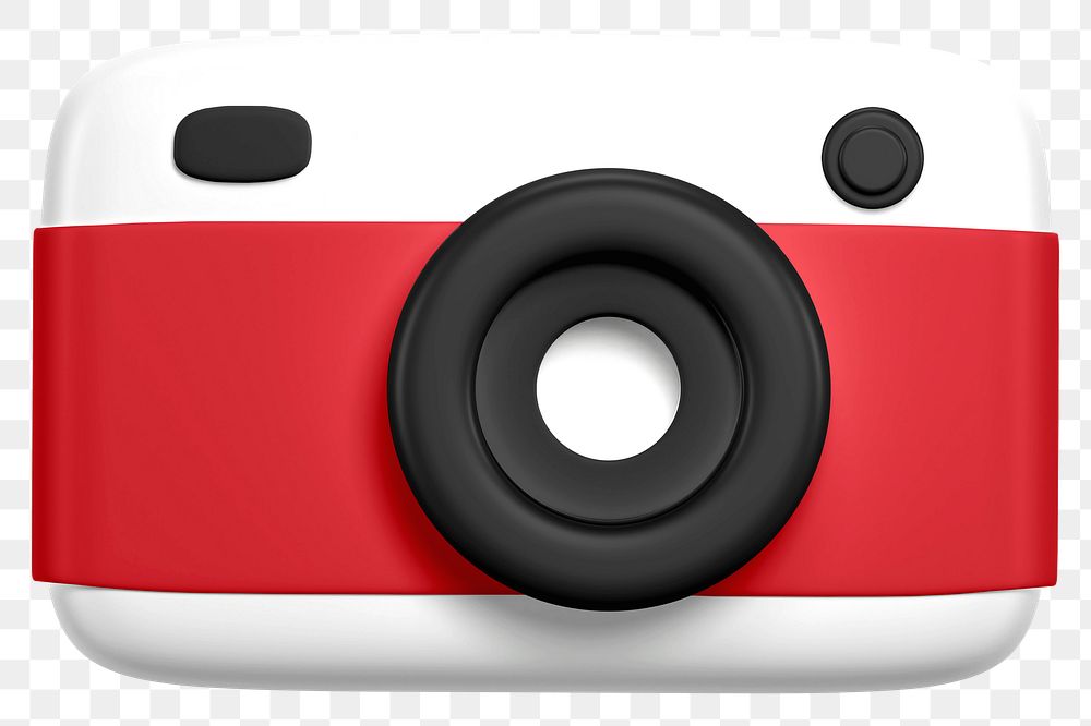 Digital camera png 3D sticker, transparent background