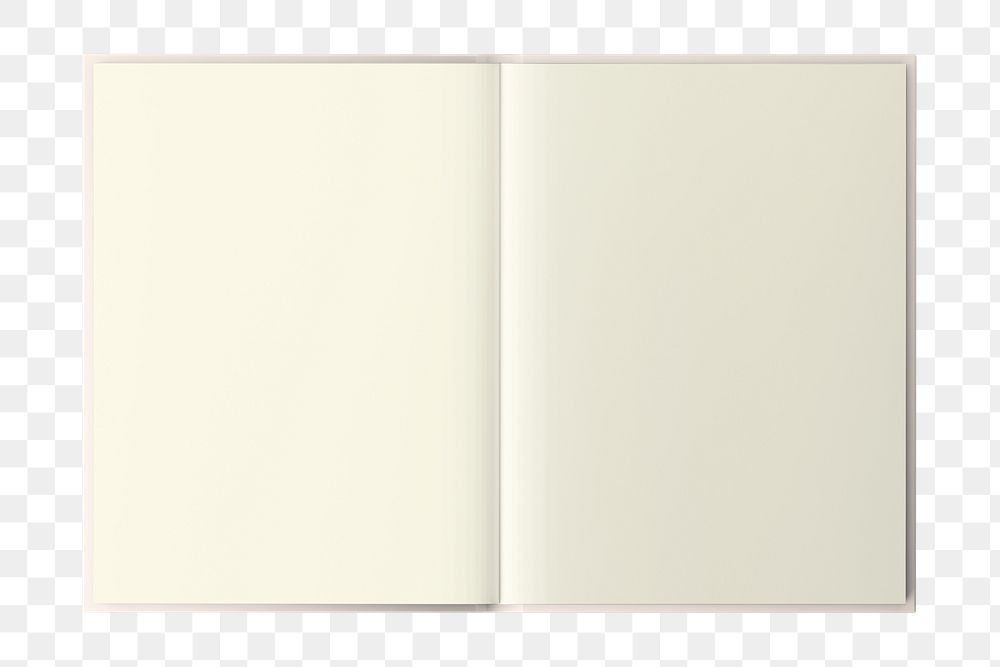 Blank sketchbook png sticker, transparent background
